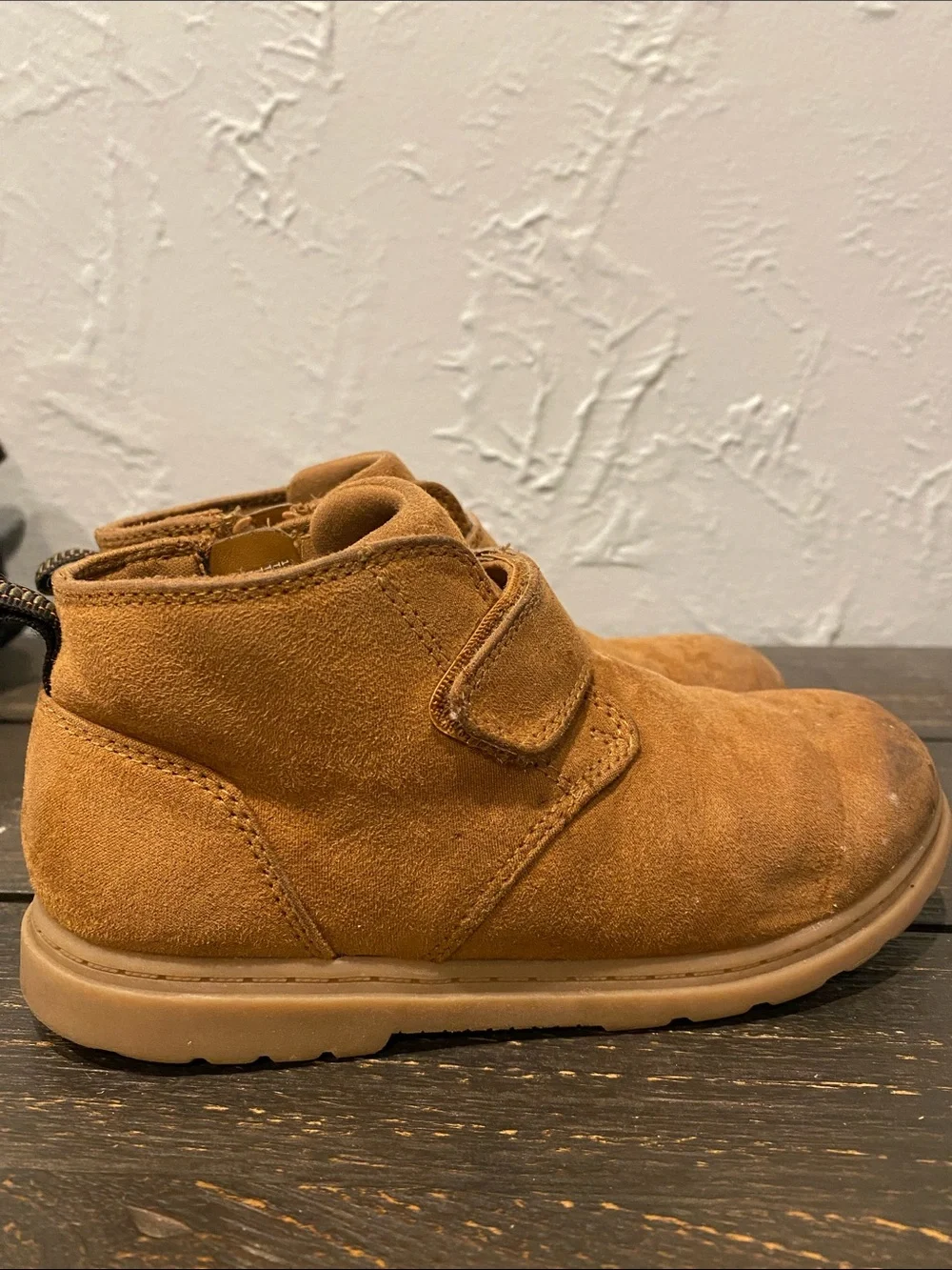 Boys Brown/Tan Suede Ankle Boots